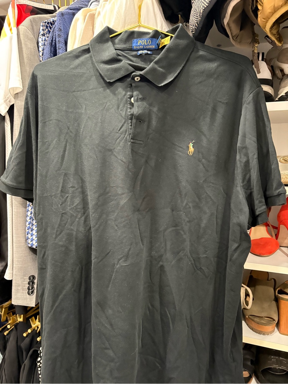 Polo by Ralph Lauren Men’s Dark Green Polo with Embroidered Pony